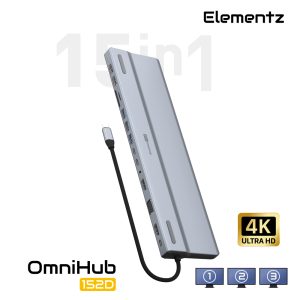 OmniHub 152D 15合1 USB-C 轉接器<br>(MF-152D)