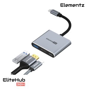 Alternative view of EliteHub 30H 3合1 USB-C 轉接器<br>(MF-30H)