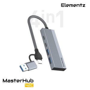 MasterHub 42C 4合1 USB-C/A 轉接器<br>(MF-42C)