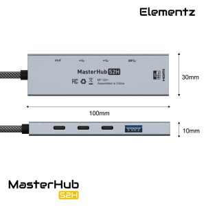 MasterHub 52H 5合1 USB-C 轉接器<br>(MF-52H)：圖片 4
