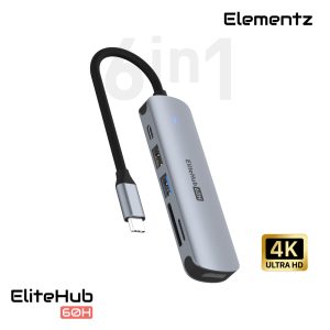 EliteHub 60H 6合1 USB-C 轉接器<br>(MF-60H)