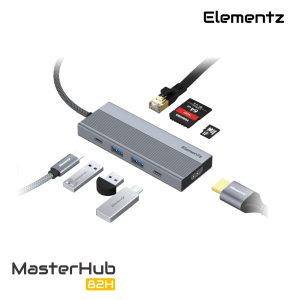 Alternative view of MasterHub 82H 8合1 USB-C 轉接器<br>(MF-82H)