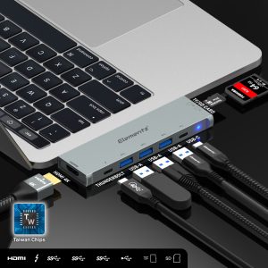 多功能 833T 8合1 USB-C 轉接器<br>(MT-833T)：圖片 4