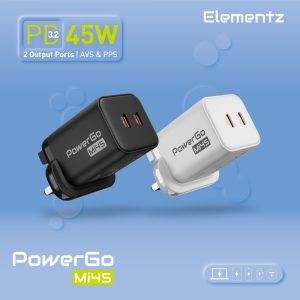 PowerGo Mi45 充電器 2C<br>(PD-Mi45)