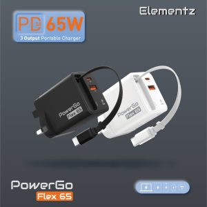 PowerGo Flex65 充電器 2C1A<br>(PD-FA65)