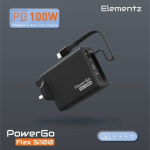 PowerGo Flex Si100 充電器 2C1A<br>(PD-FS100)