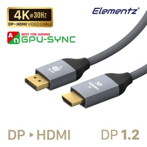 DP to HDMI 影音線<br>4K@30Hz / 2K@60Hz<br>(DH4K)